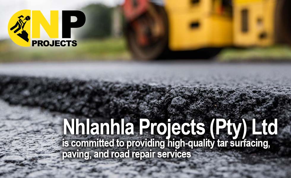 Construction site is laying new asphalt road pavement,road construction workers and road construction machinery scene.