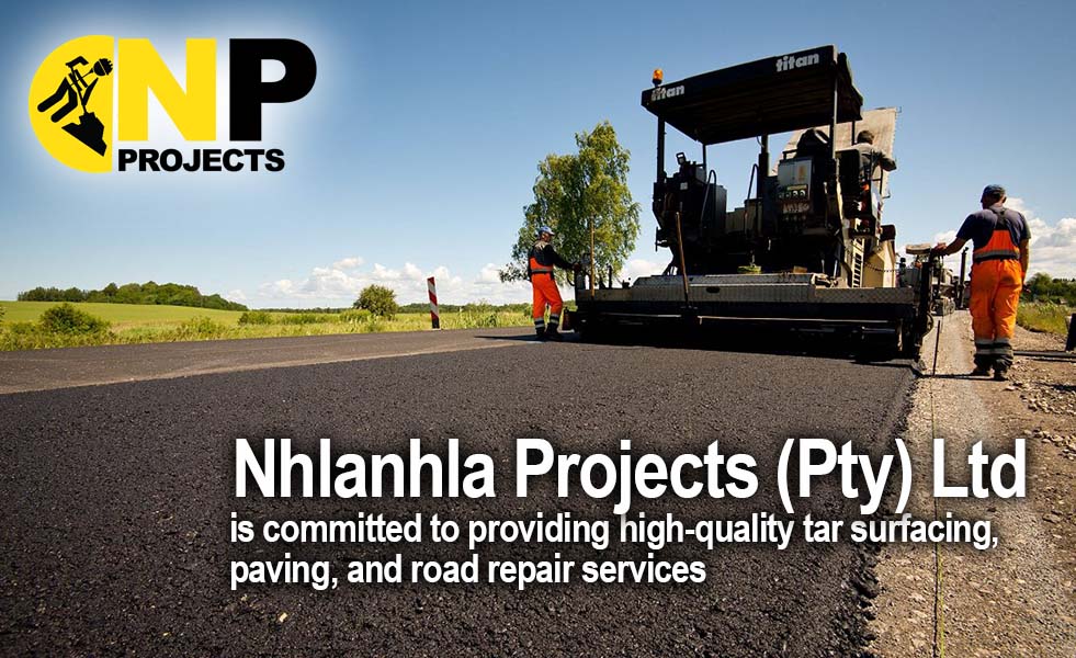 Construction site is laying new asphalt road pavement,road construction workers and road construction machinery scene.